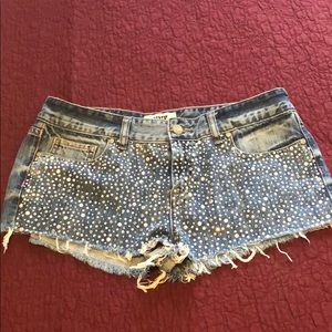 COPY - Victoria’s Secret Pink bejeweled jean shor…